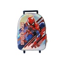 Mochila Spiderman 12" White c/carro