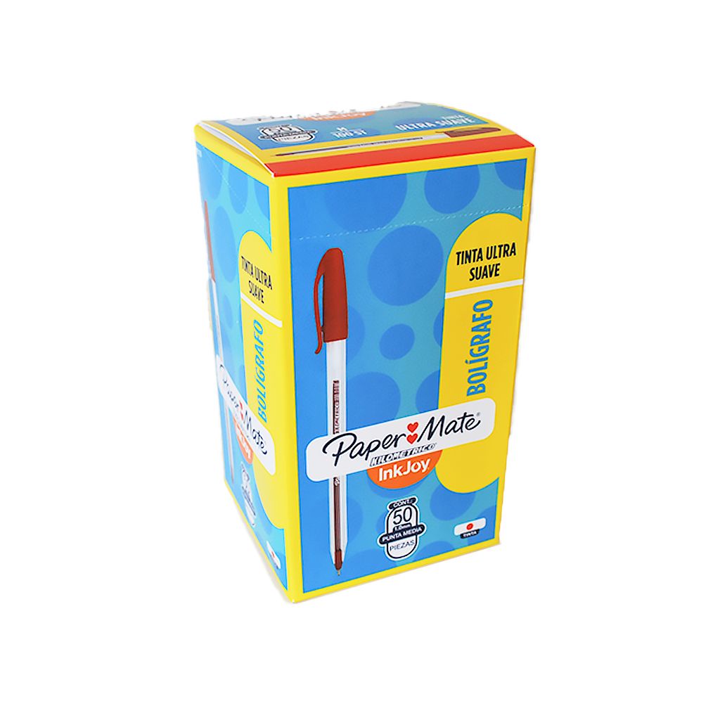 [61931765] Boligrafo PM Inkjoy Rojo c/u caja x50