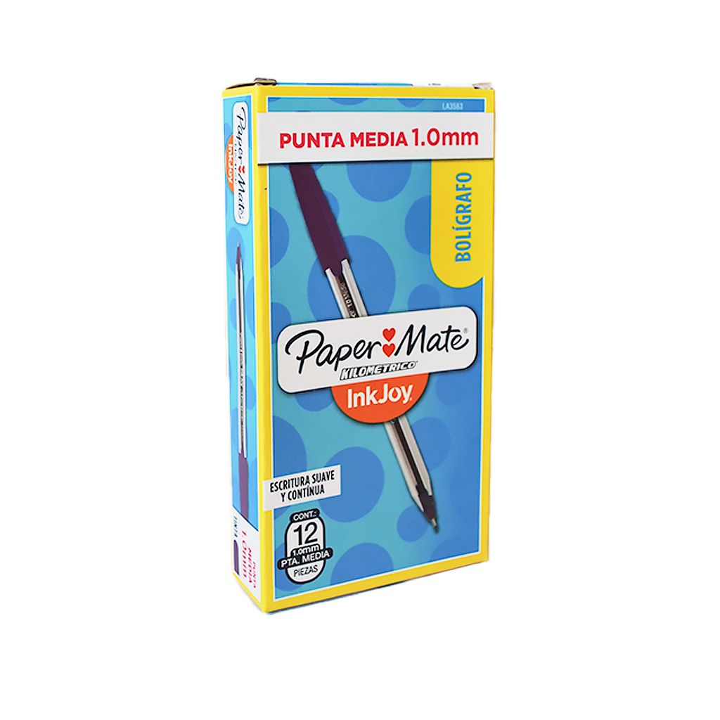 [6LA3563] Boligrafo PM Inkjoy Morado c/u caja x12
