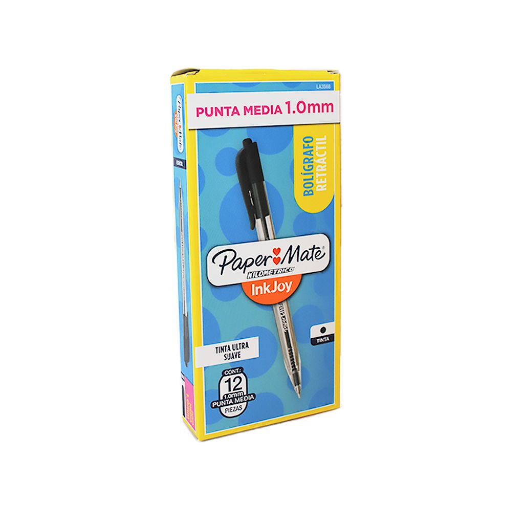 [6LA3568] Boligrafo PM Inkjoy Negro c/u caja x12
