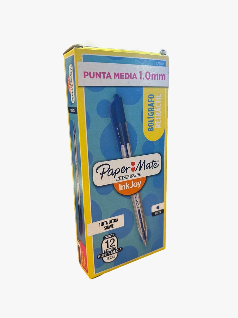 [6LA3567] Boligrafo PM Inkjoy Azul c/u caja x12
