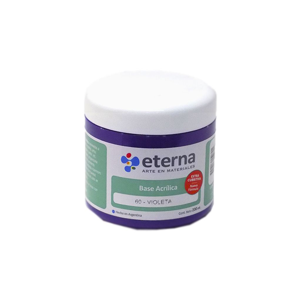 [6055260] Base acrilica Violeta 200ml Eterna