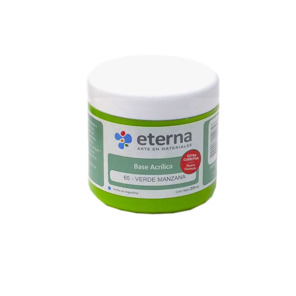 [6055265] Base acrilica Verde manzana 200ml Eterna