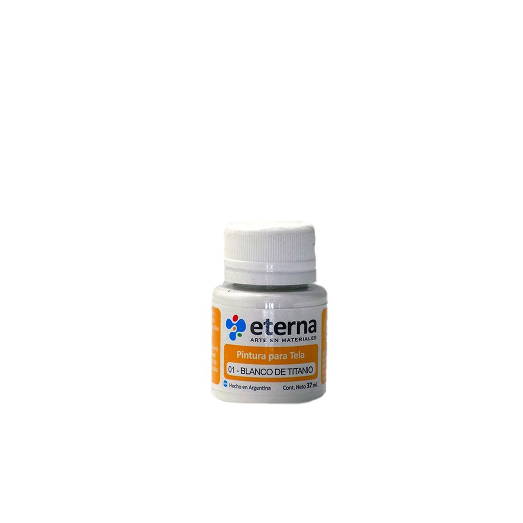 [6400001] Pintura tela blanco de titanio 37 ml Eterna