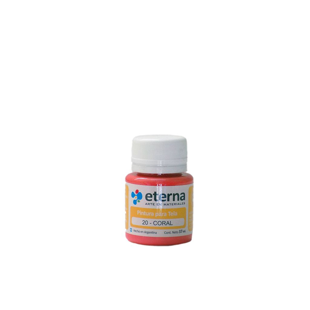 [6400020] Pintura tela coral 37 ml Eterna