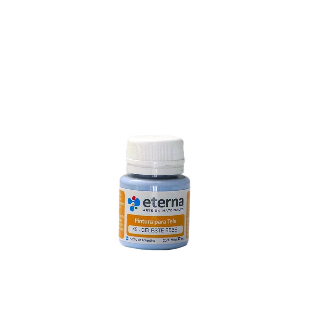 [6400045] Pintura tela celeste bebe 37 ml Eterna