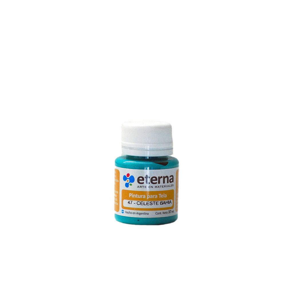 [6400047] Pintura tela celeste Bahia 37 ml Eterna