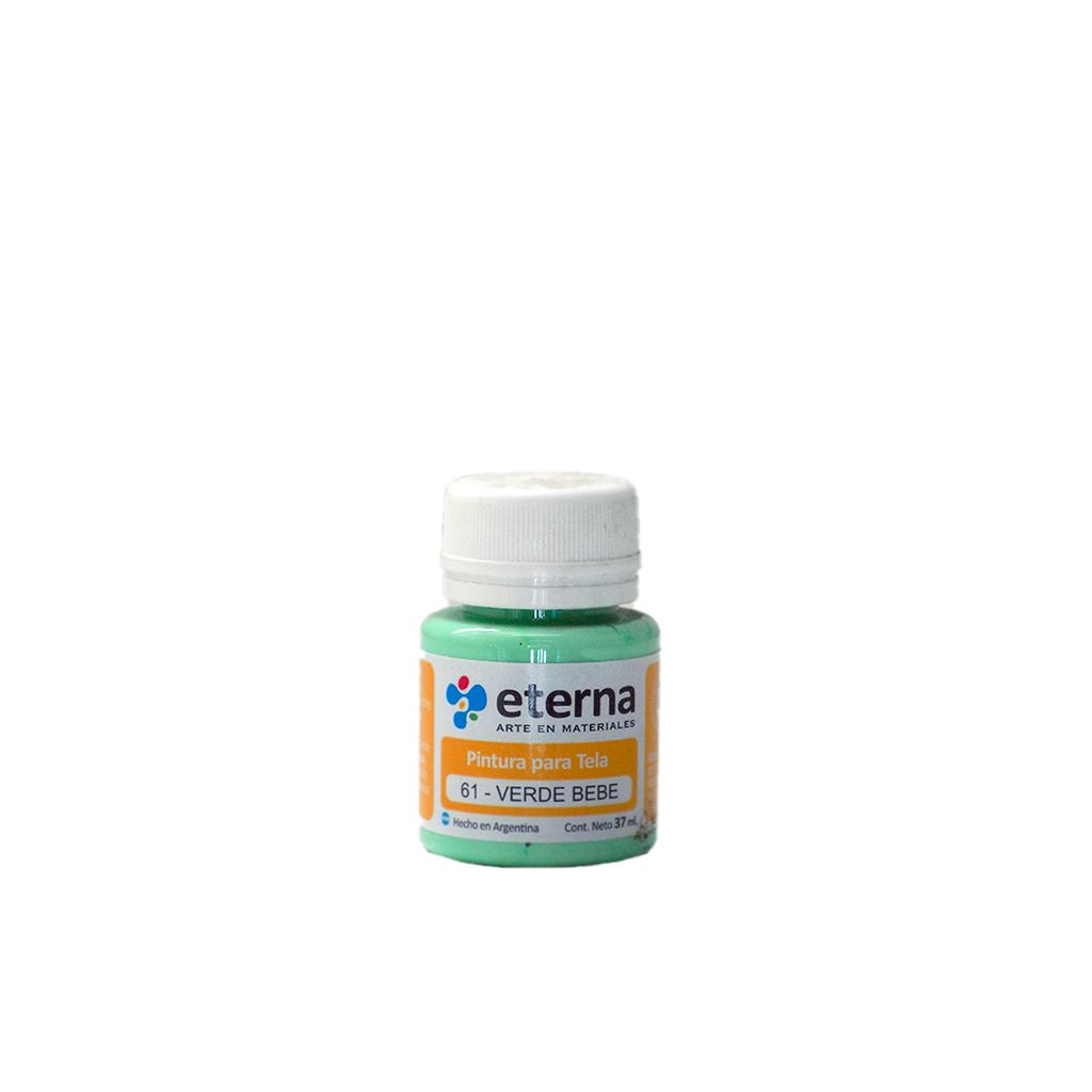 [6400061] Pintura tela verde bebe 37 ml Eterna