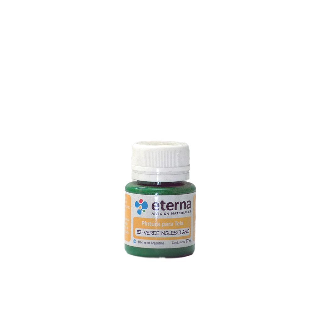 [6400062] Pintura tela verde ingles claro 37 ml Eterna
