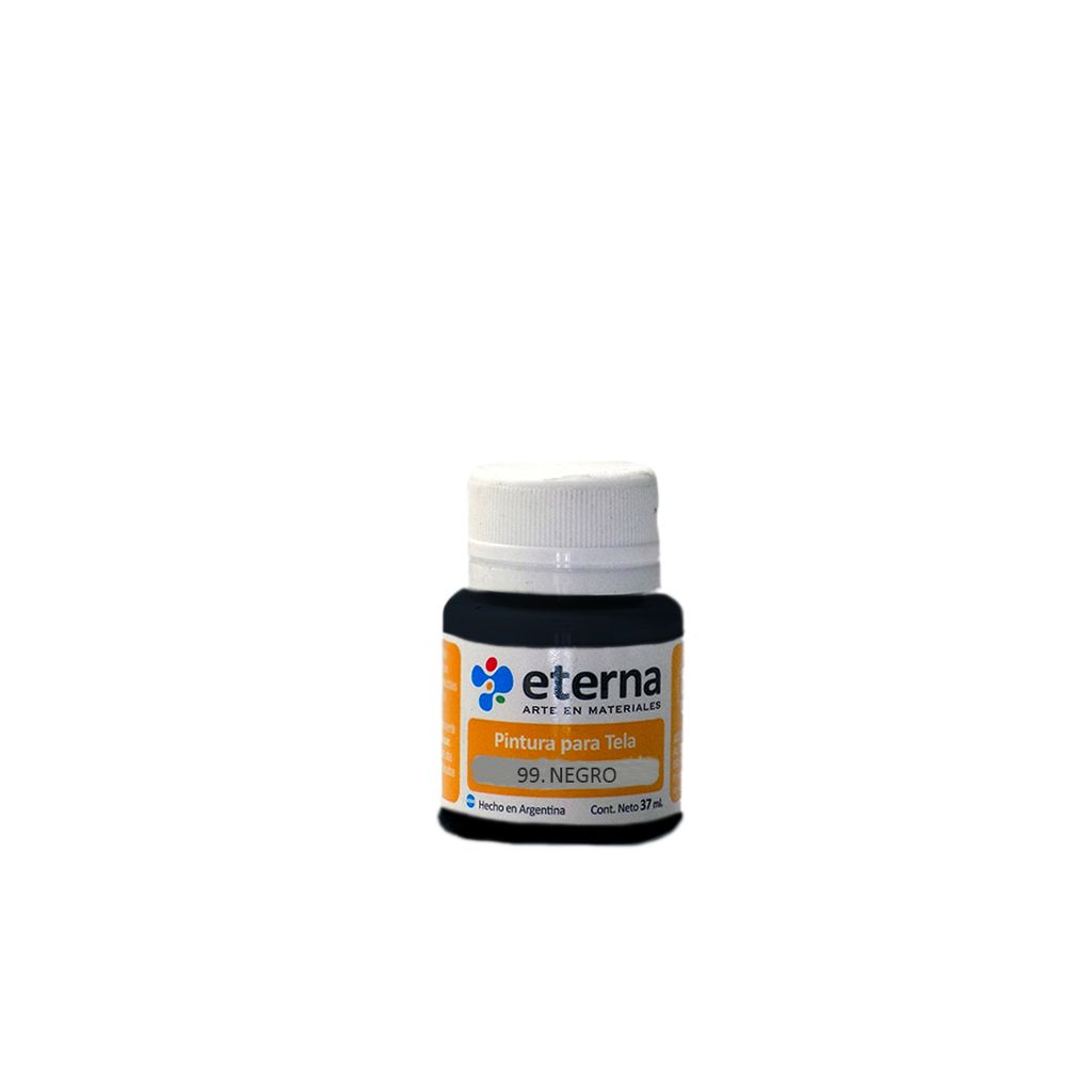 [6400099] Pintura tela negro 37 ml Eterna