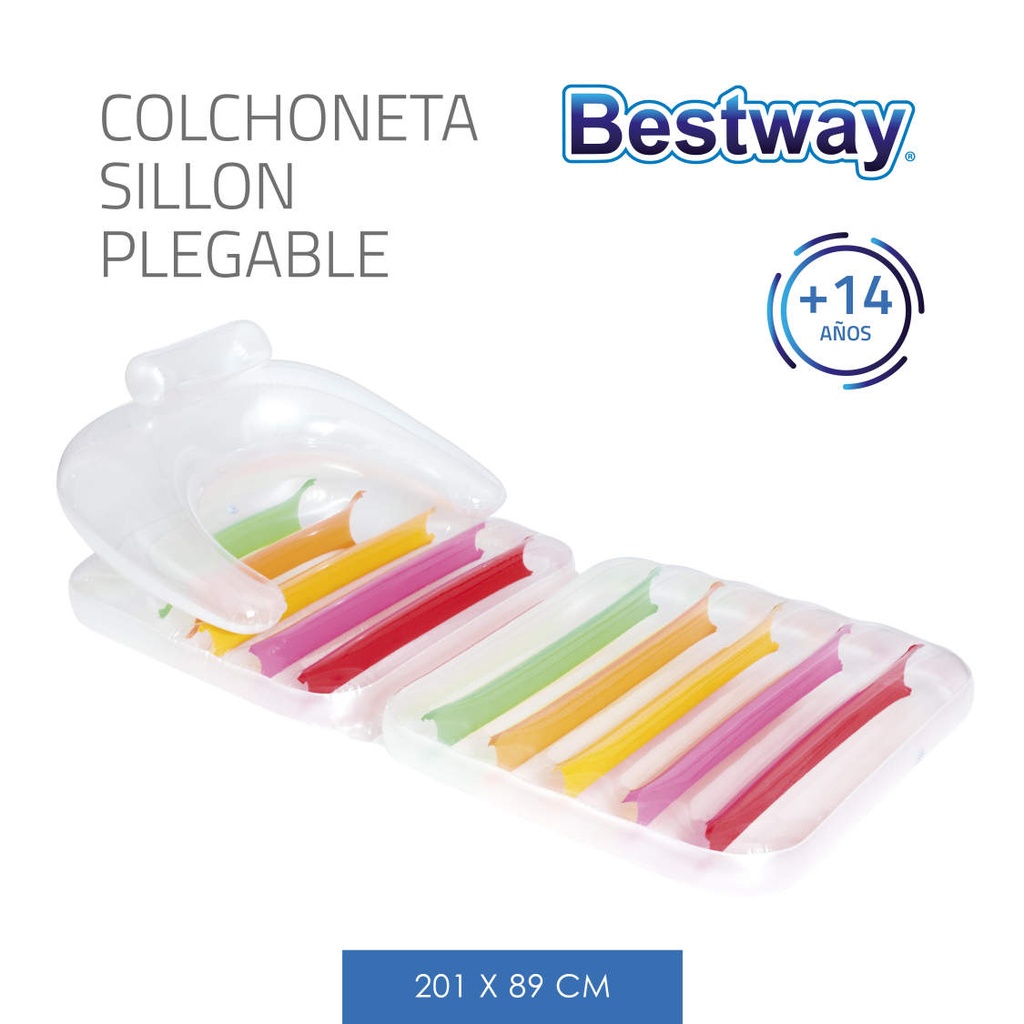 [8143023] INFLABLE COLCHONETA SILLON PLEGABLE 201x89 CM BESTWAY (2119)