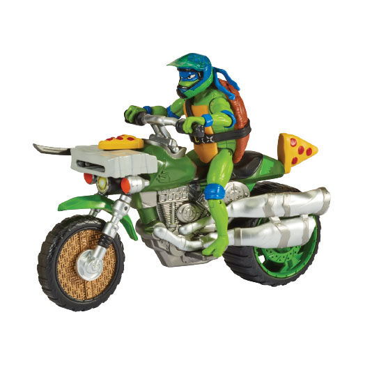 [8183430] Tortugas Ninja - Vehículo Ninja Cycle + Figura  surt Leonardo