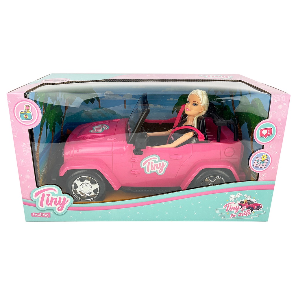 [8153905] MUÑECA TINY Y SU JEEP