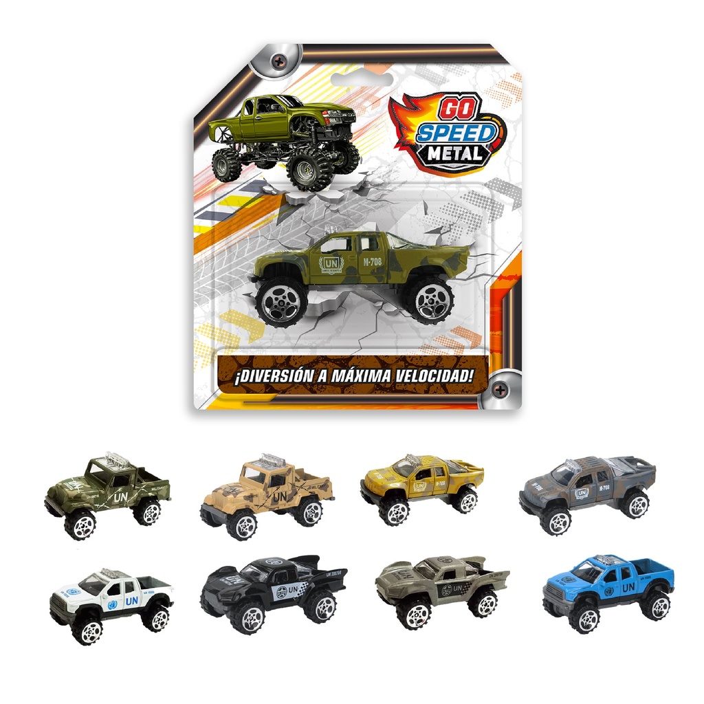 CAMIONETA METÁLICA GO SPEED 12 MODELOS MIXEADOS