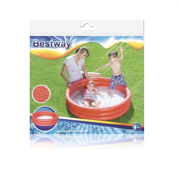 PILETA 3 AROS MEDIANA SURTIDO 122 X 25 CM  (B/6) BESTWAY (3925)