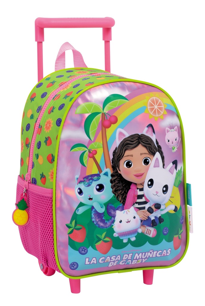 [335205] MOCHILA GABBY DOLLHOUSE 12" CARRO RAIMBOW