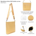 BANDOLERA SOHO SKORA 29x27x6 CM BUTTERMILK