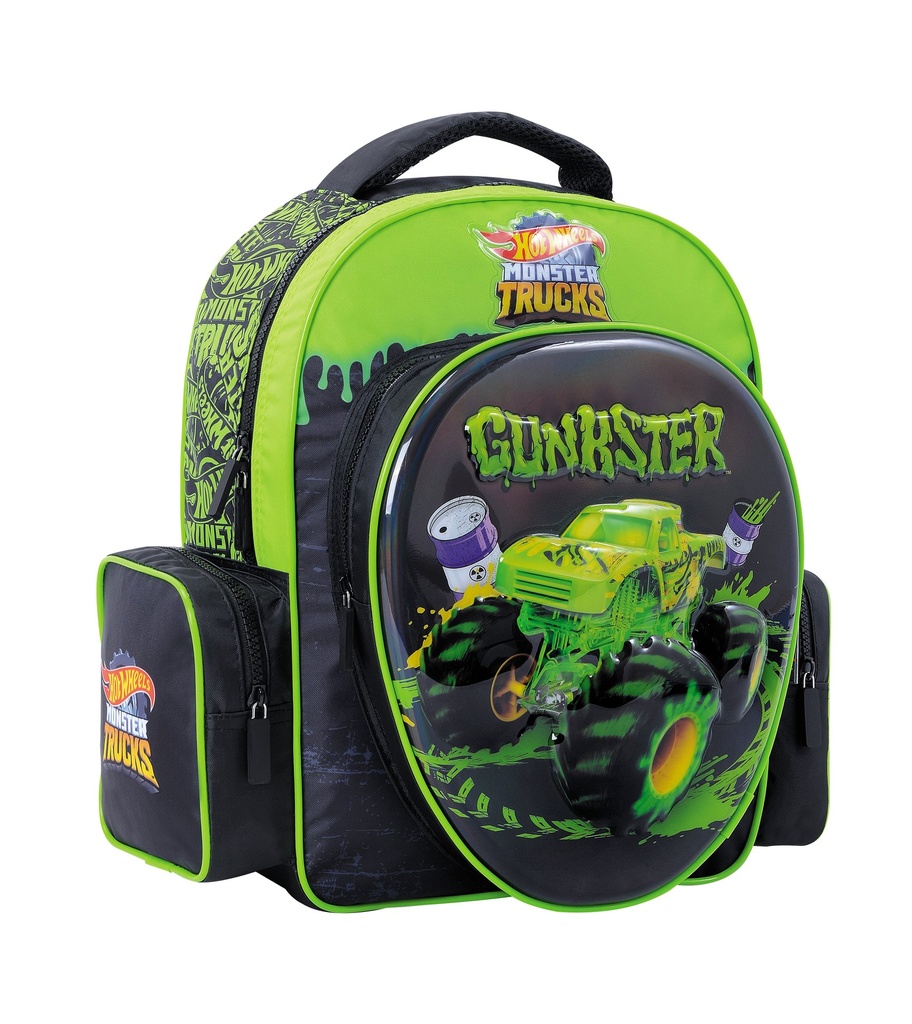 Hot Wheels Mochila 14" Espalda - Green