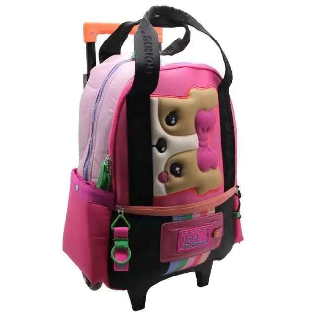 Mochila Simones 16"" con carro con monedero 2/6"