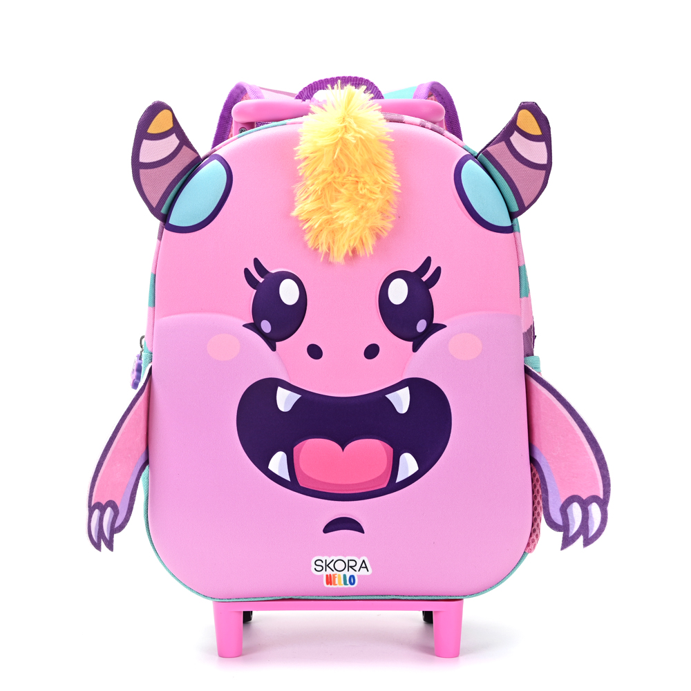 Mochila carro Hello Glommies Gloompy termofo 22x30x10 12" Skora