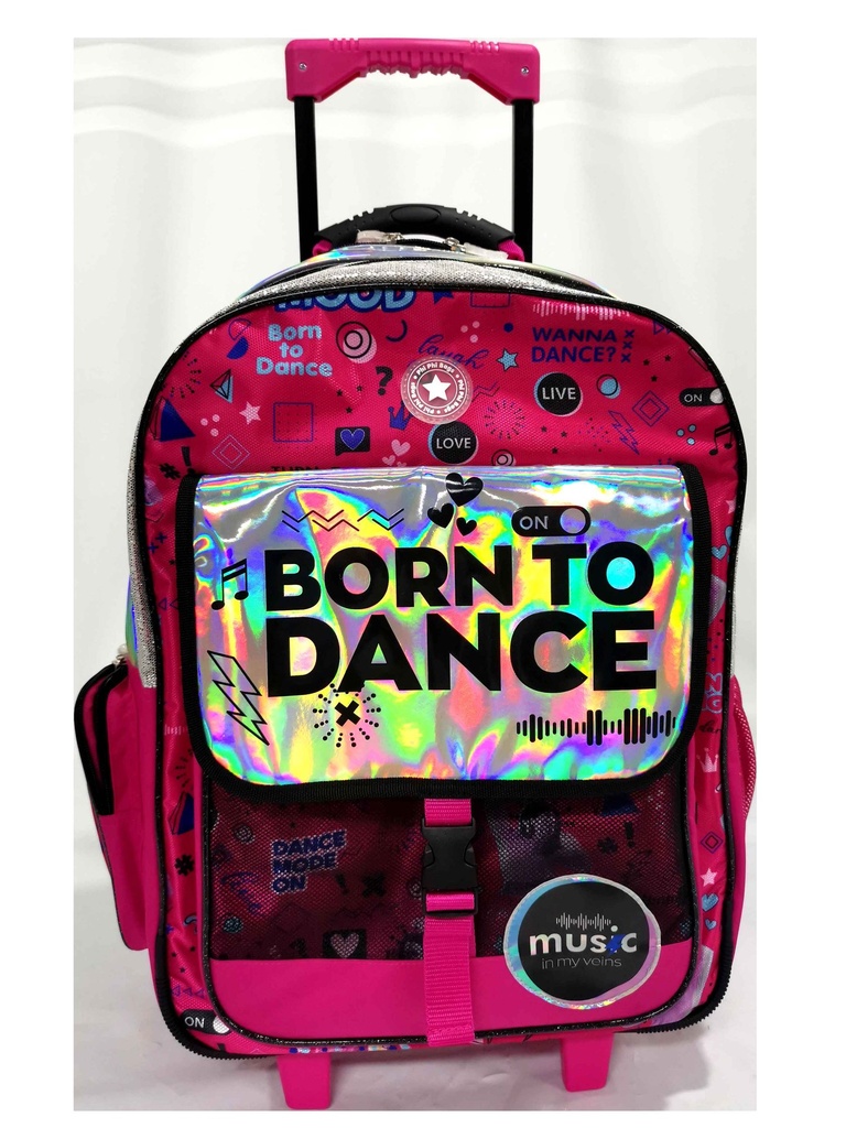[3102451-ROS] Mochila Carro Born to Dance Phi Phi Bags (Rosa)