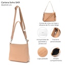 CARTERA SOHO SKORA 32x21x10 CM BEIGE