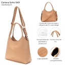 CARTERA SOHO SKORA 43x30x12 CM BEIGE