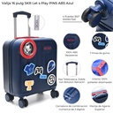 VALIJA 16" SKORA LETS PLAY PINS ABS AZUL