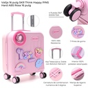 VALIJA 16" SKORA THINK HAPPY PINS HARD ABS ROSA