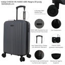 VALIJA CHECK IN HARD ABS GRIS OSCURO 20"