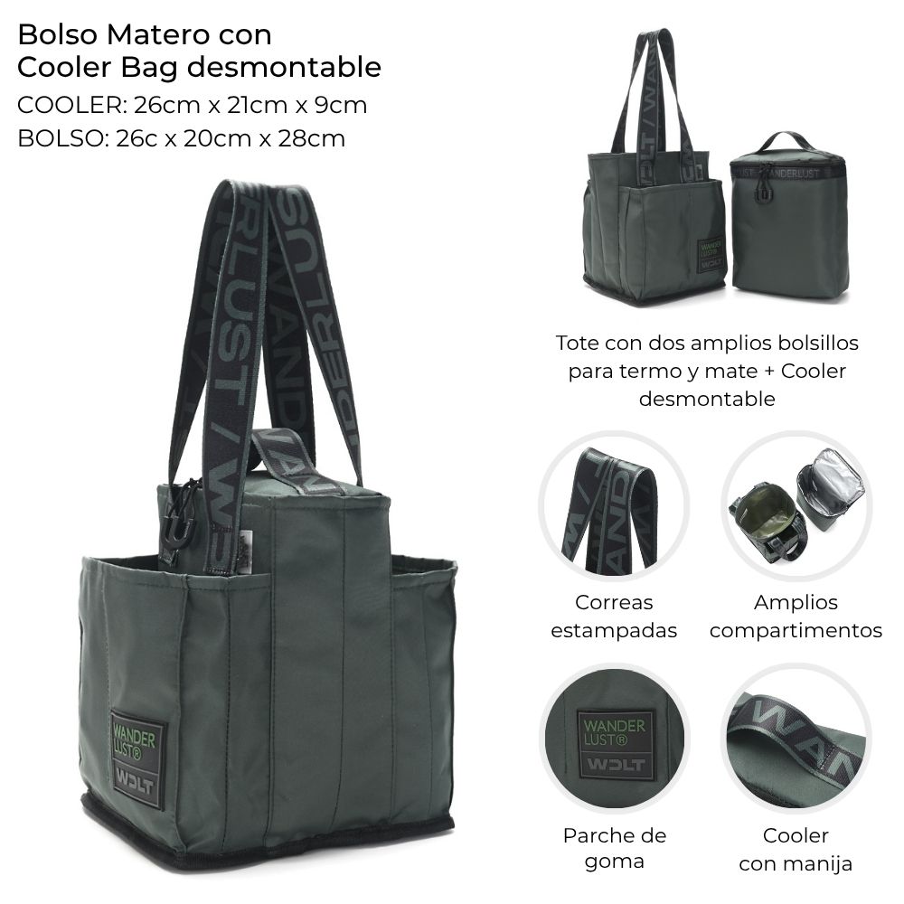 [448325] BOLSO MATERO CON COOLER BAG DESMONTABLE WANDERLUST
