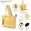 SHOPPER RECOLETA SKORA LIMON 37x29x15 CM