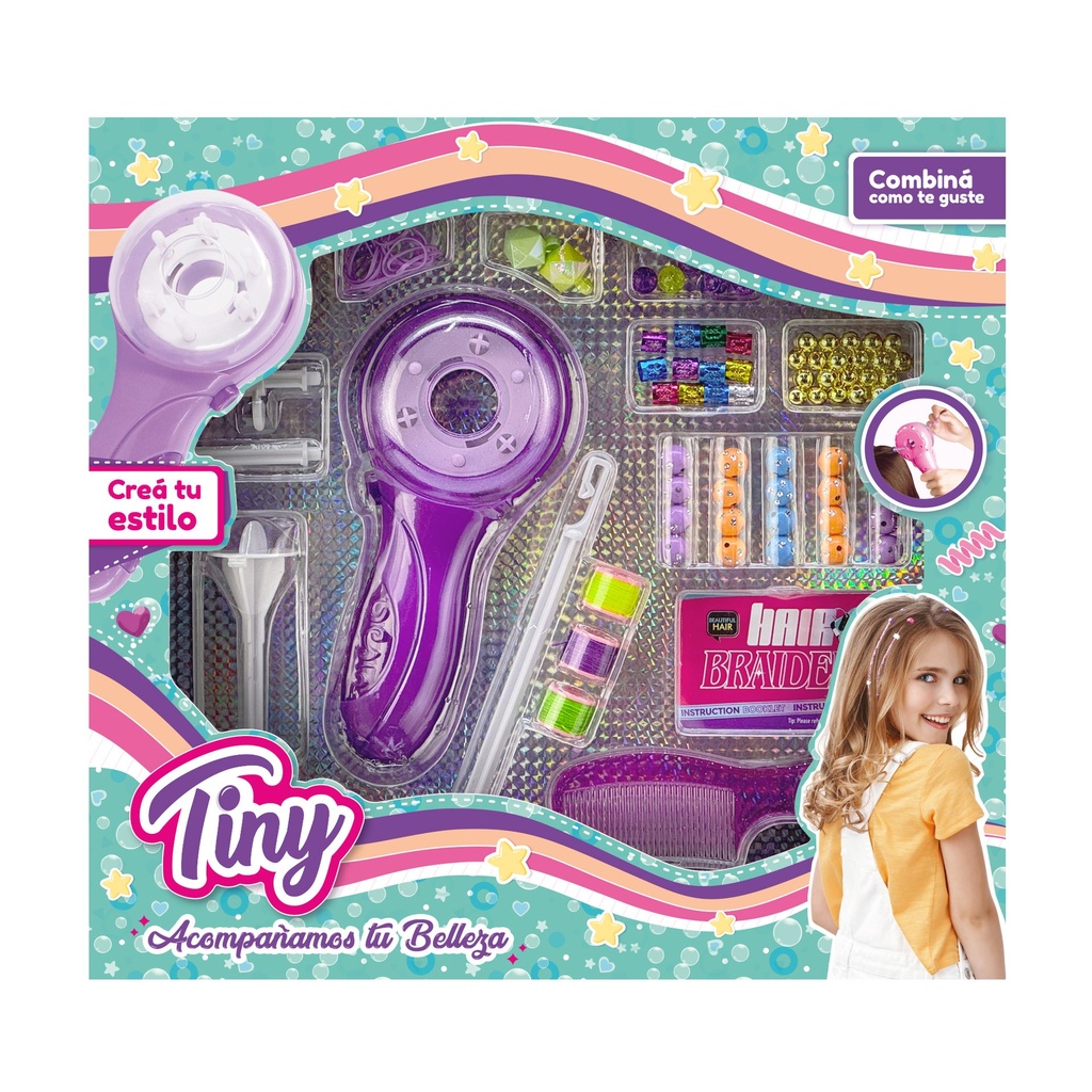 [8154725] MAQUINA PARA HACER TRENZAS CON SET DE BIJOU TINY
