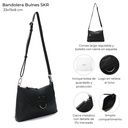 BANDOLERA BULNES SKORA NEGRA 33x19x8 CM