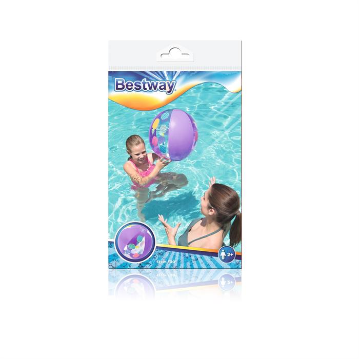 PELOTA INFLABLE DE PLAYA FASHION SURTIDO 51 CM (B/36) BESTWAY (3901)