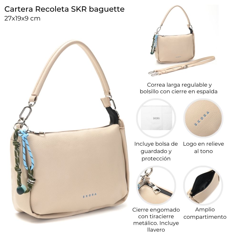 [147963] CARTERA RECOLETA SKORA ARENA 27x19x9 CM