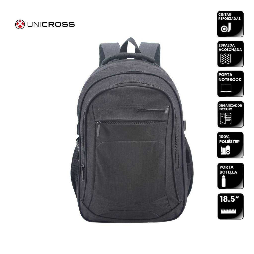 [362.3601.1] Mochila Unicross P/Notebook Negra