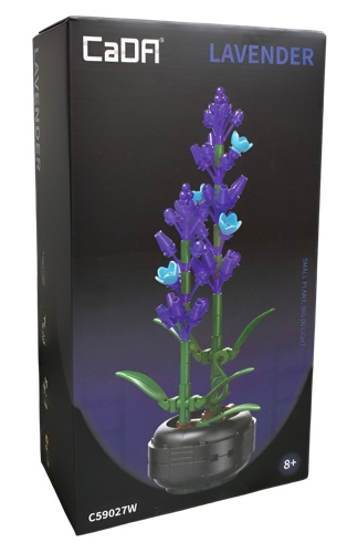 [81C59027W] BLOQUES PARA ARMAR 204 PIEZAS: LAVANDA