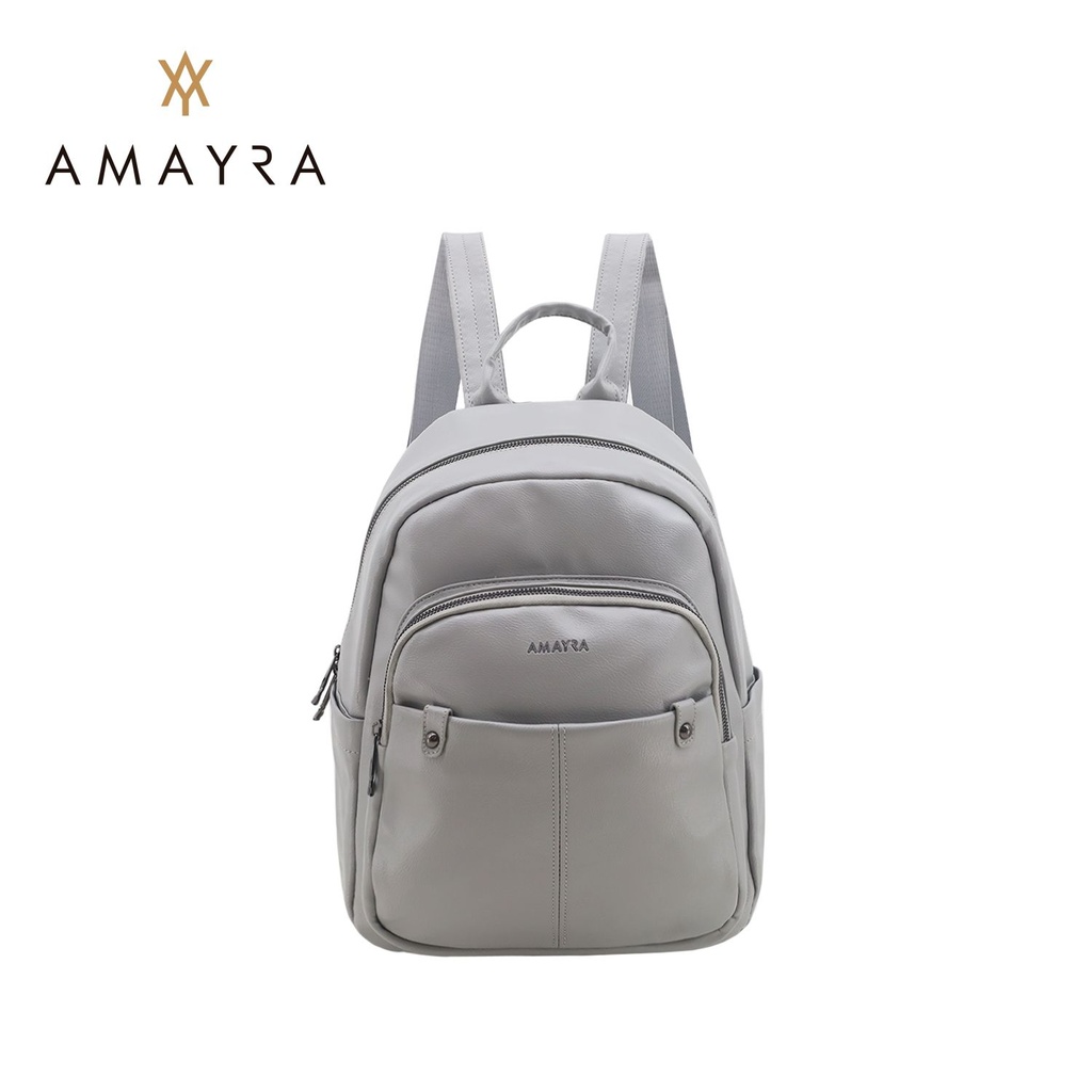 [167.5300193] MOCHILA AMAYRA GRIS PORTA TABLET