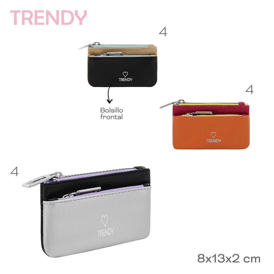 [519142] MONEDERO TARJETERO TRENDY