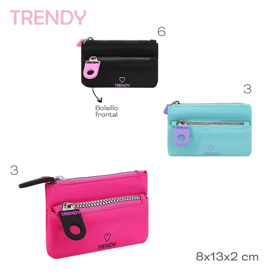 [519143] MONEDERO TARJETERO TRENDY