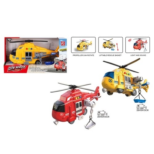 [81IK0718] CITY SERIES HELICOPTERO RESCATE CON RUEDAS